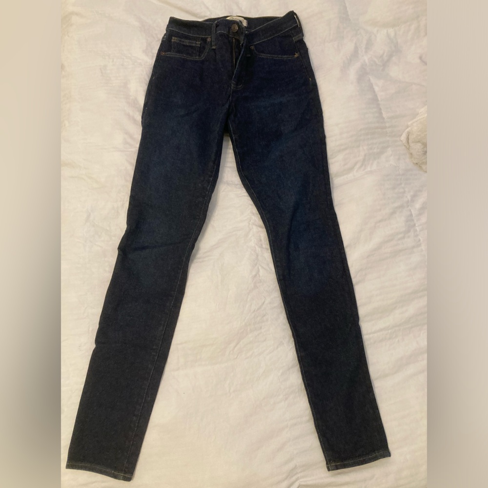 Madewell dark skinny jeans
